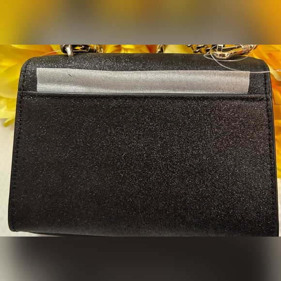 🏖️ NWT Kate Spade Micro Darcy Bag in Black Glitter - Picture 9 of 10